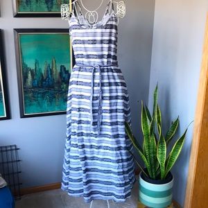 Garnet Hill Long Cotton Sundress Sz 8